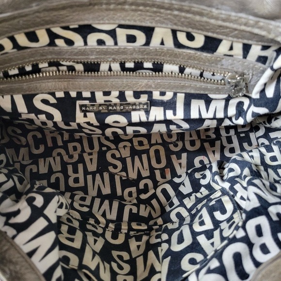 Marc By Marc Jacobs Womens Leather Gold Tone Twist Lock Shoulder Handbag - Picture 7 of 16